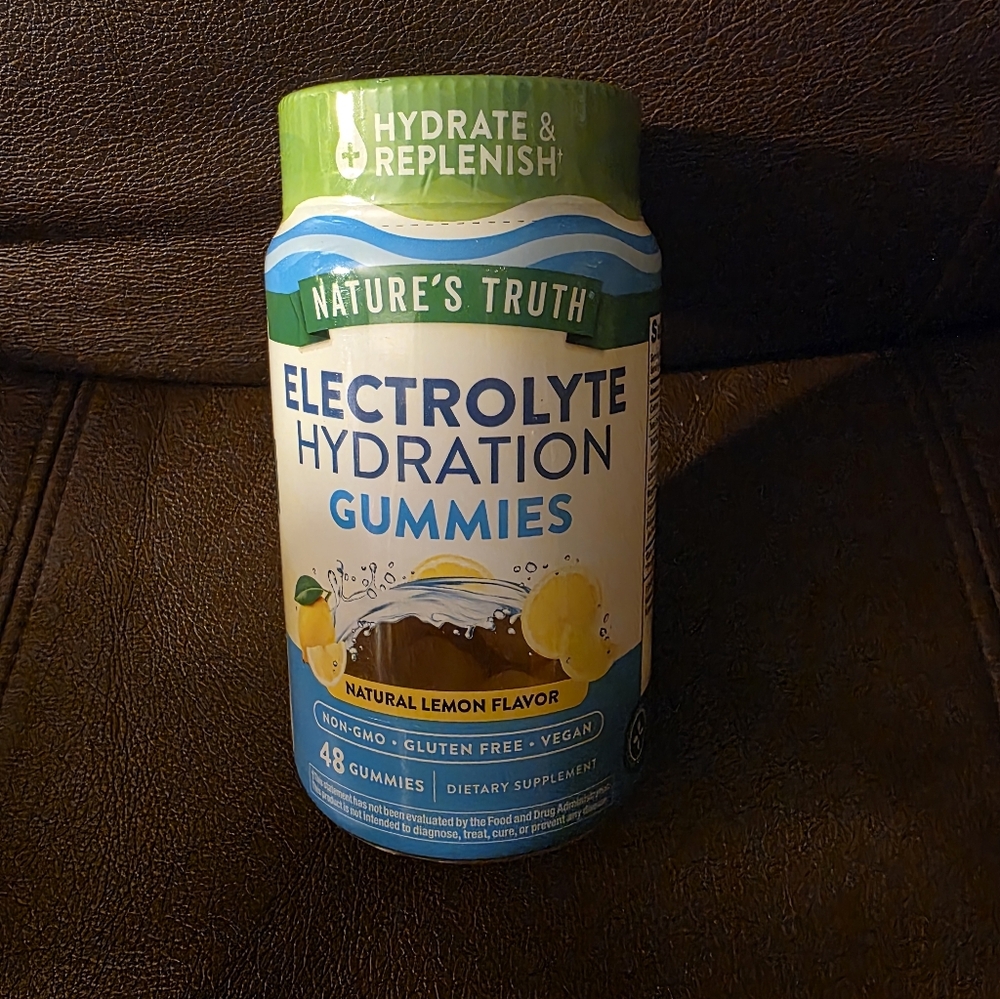 Electrolyte Hydration Gummies - Natural Lemon Flavor
